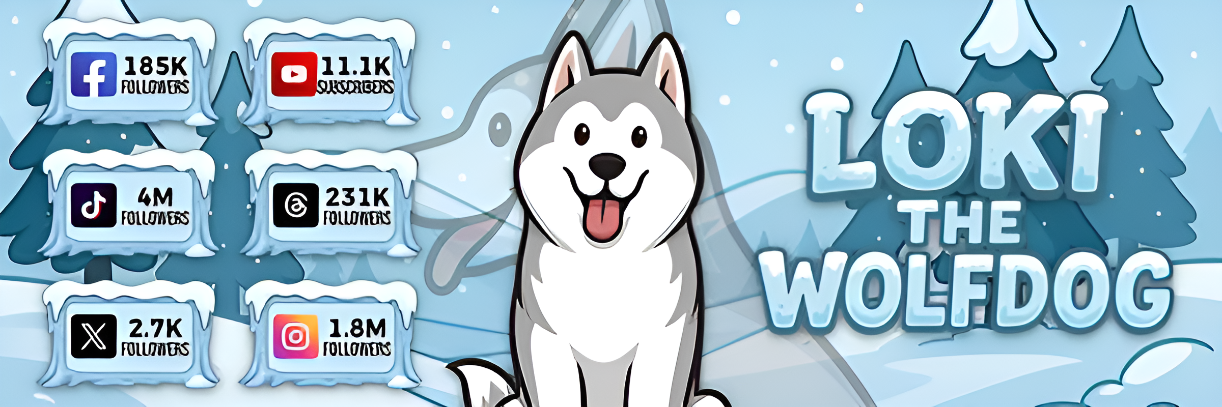 Loki the Wolfdog Banner